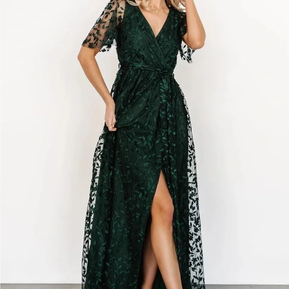 baltic born green dress Carmine Maxi Dress